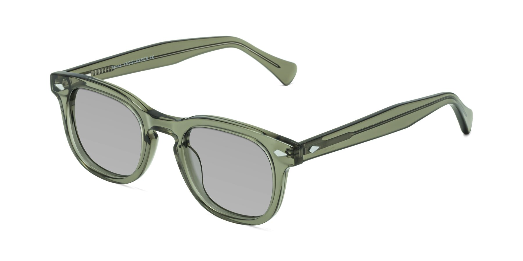 Angle of Tanna in Grayish Green with Light Gray Tinted Lenses