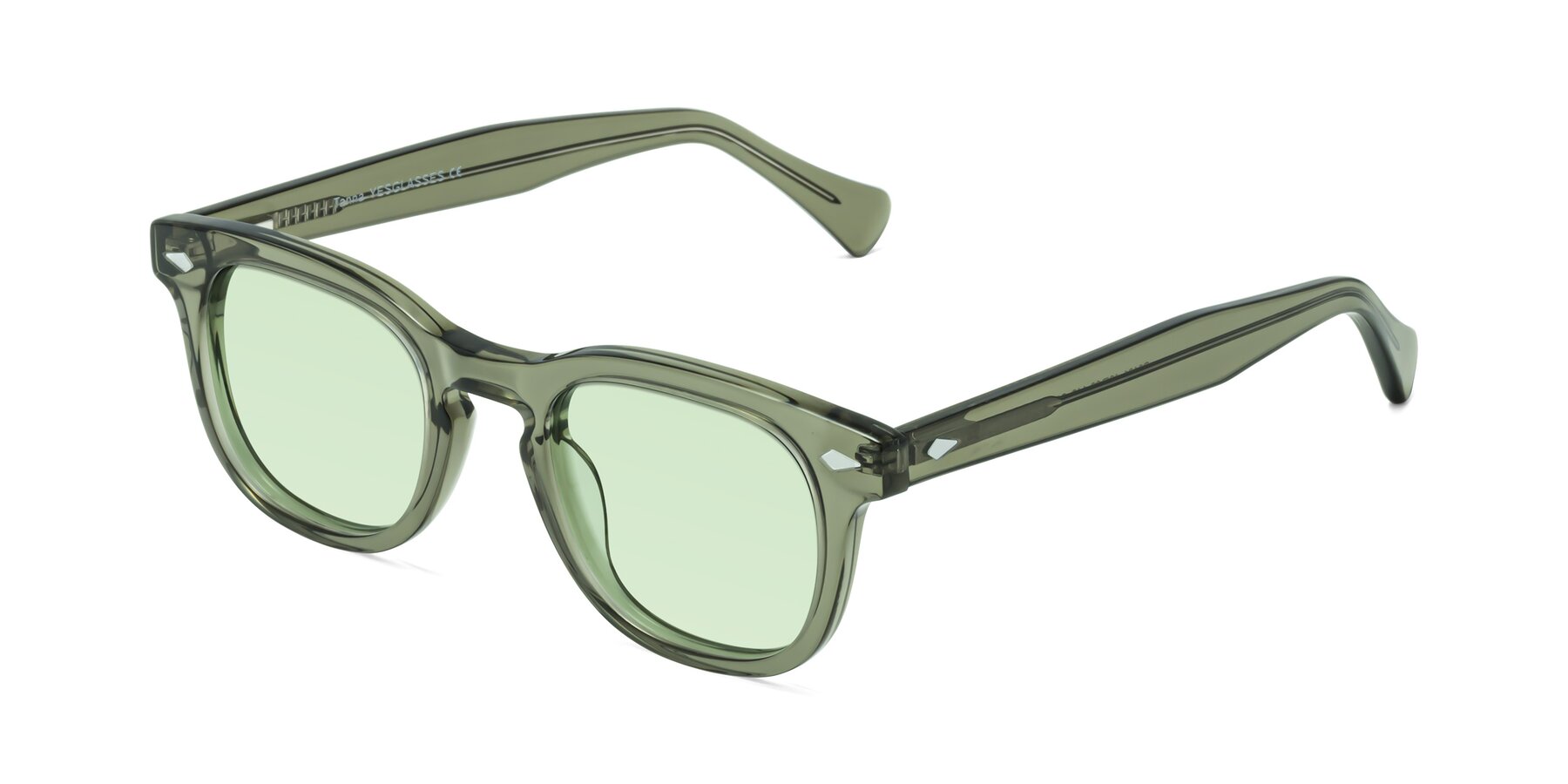 Angle of Tanna in Grayish Green with Light Green Tinted Lenses