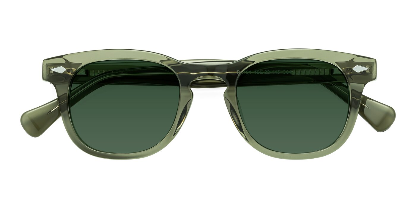 Tanna - Grayish Green Tinted Sunglasses