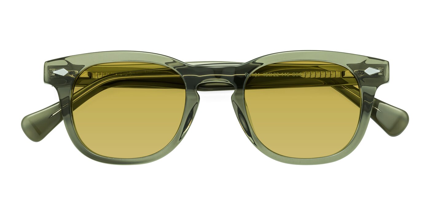 Tanna - Grayish Green Tinted Sunglasses