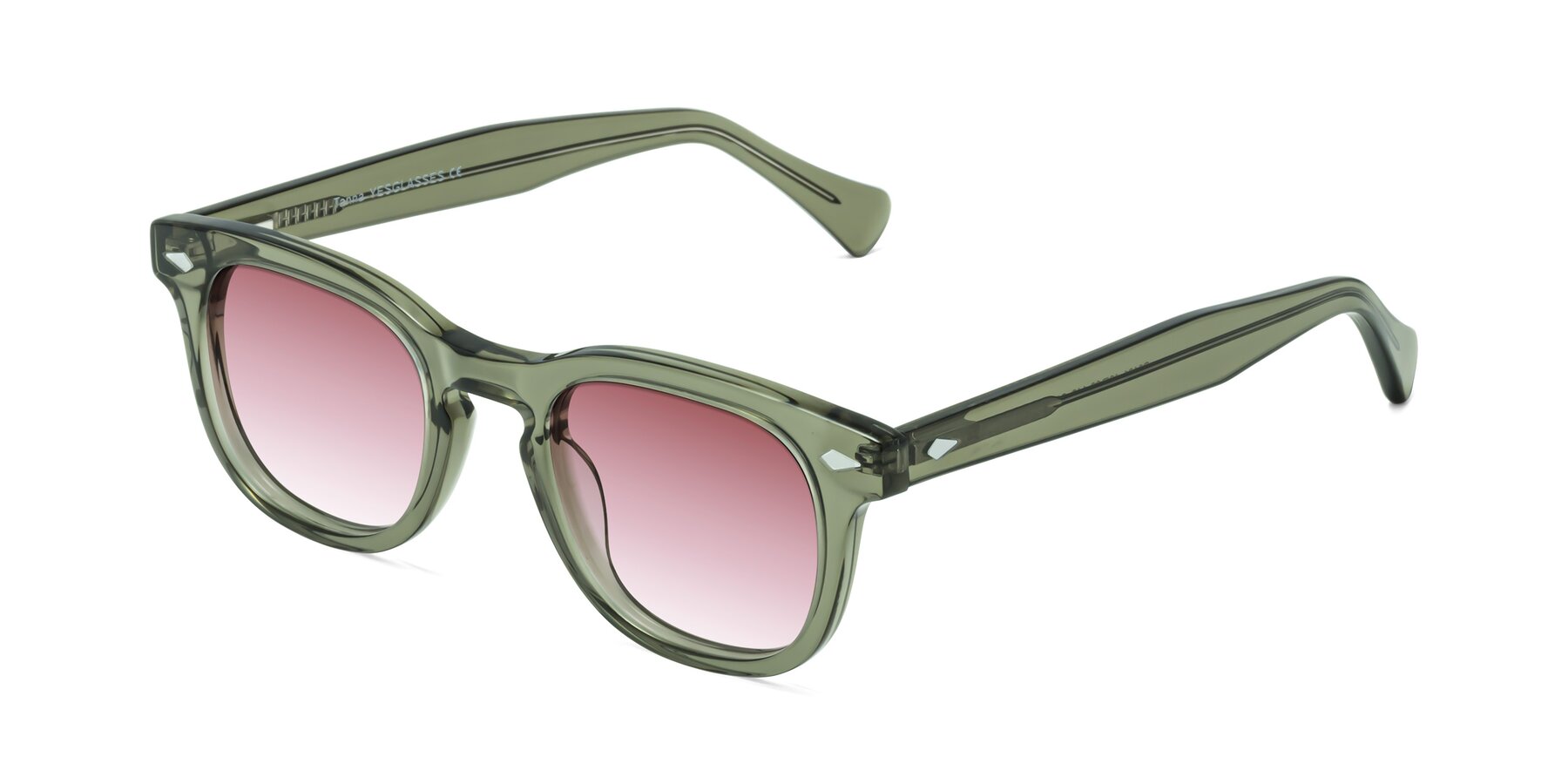 Angle of Tanna in Grayish Green with Garnet Gradient Lenses