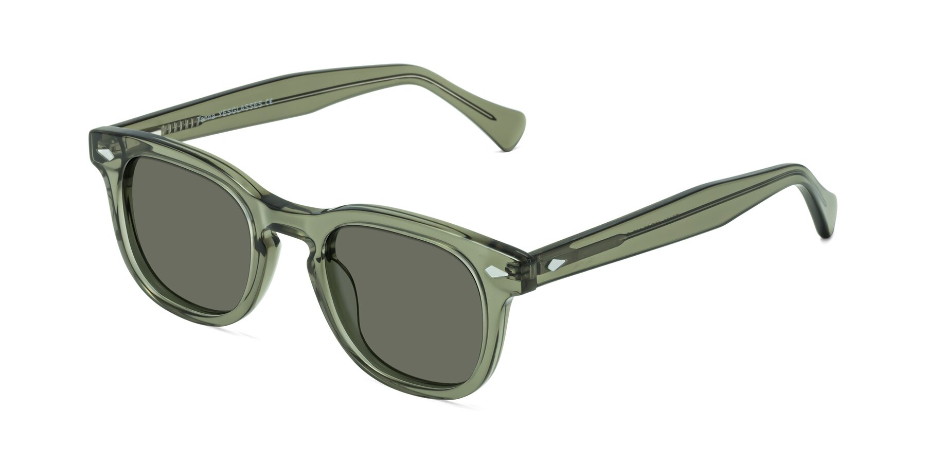 Angle of Tanna in Grayish Green with Gray Polarized Lenses