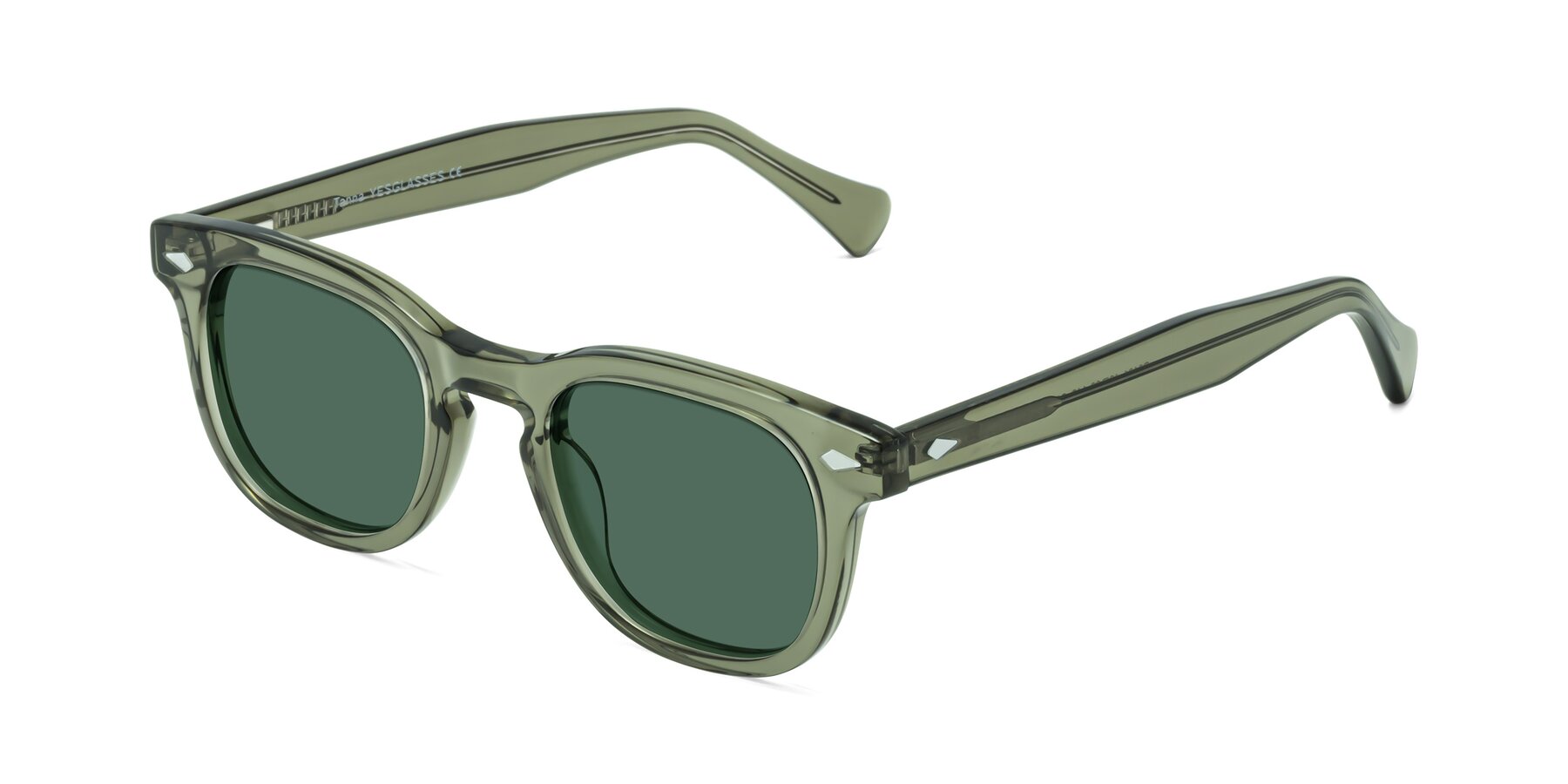 Angle of Tanna in Transparent Green with Green Polarized Lenses