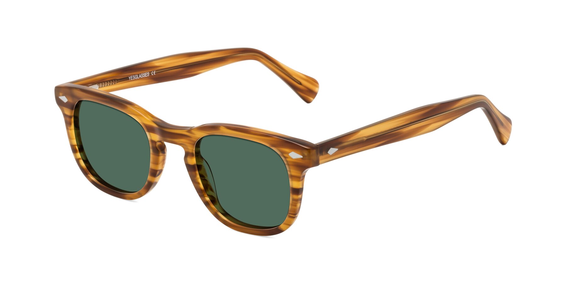 Angle of Tanna in Amber Striped with Green Polarized Lenses