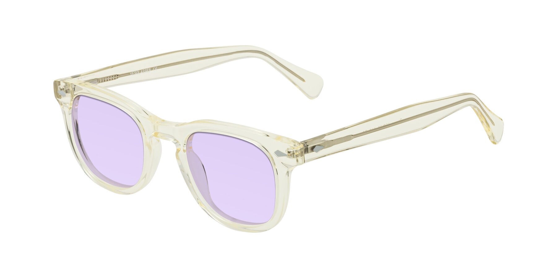 Angle of Tanna in Transparent Yellow with Light Purple Tinted Lenses