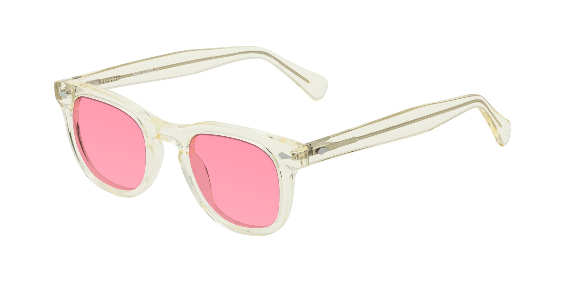 Angle of Tanna in Transparent Yellow with Pink Tinted Lenses