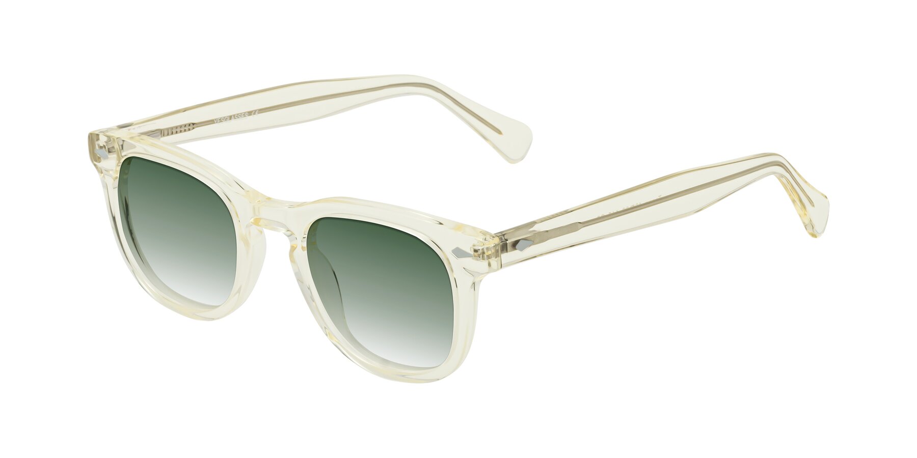 Angle of Tanna in Transparent Yellow with Green Gradient Lenses