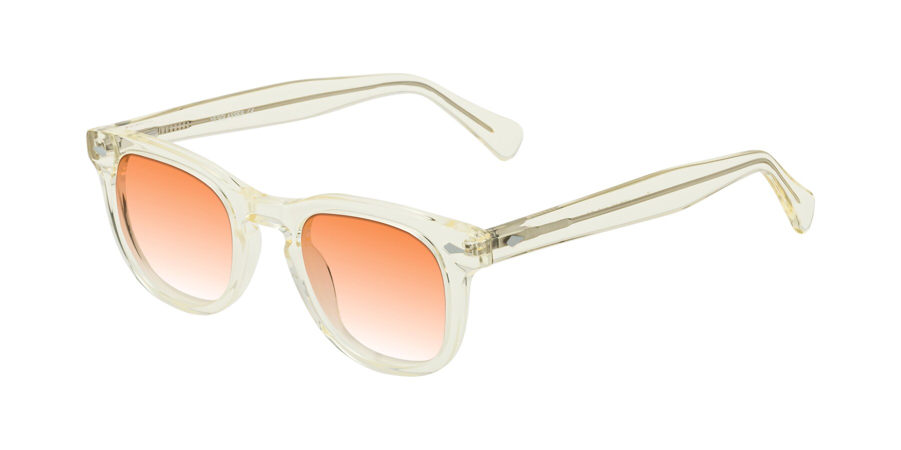 Angle of Tanna in Transparent Yellow with Orange Gradient Lenses