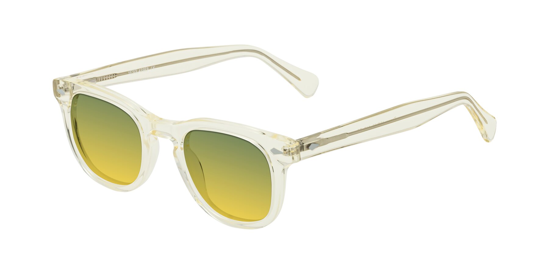 Angle of Tanna in Transparent Yellow with Green / Yellow Gradient Lenses
