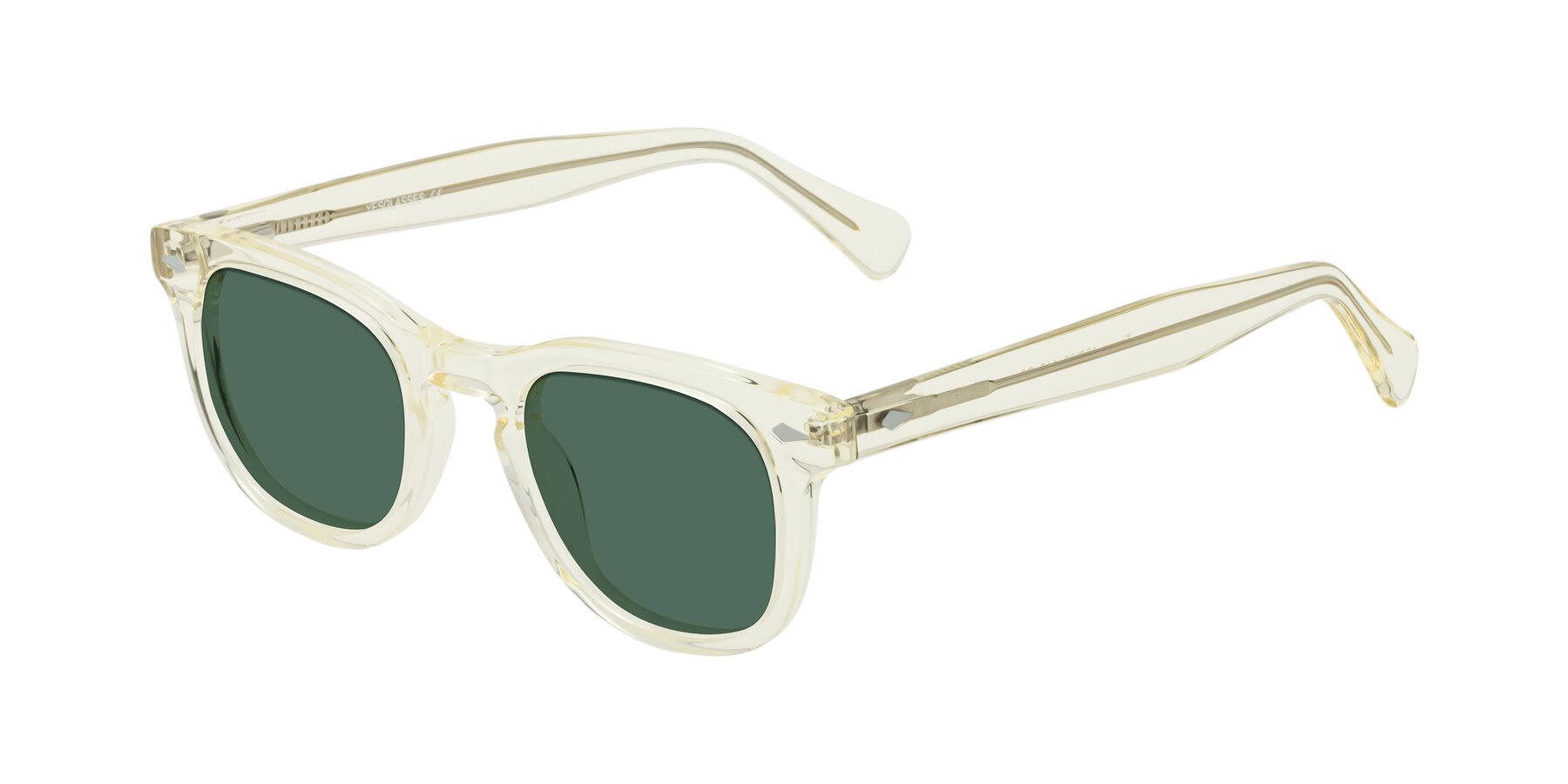 Angle of Tanna in Transparent Yellow with Green Polarized Lenses