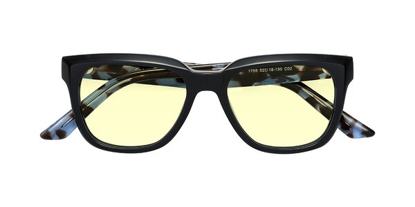 Front of Cade in Dark Blue / Tortoise