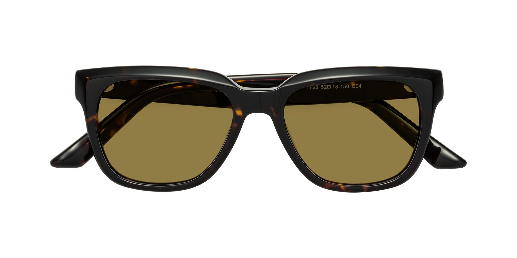 Folded Front of Cade in Tortoise with Brown Polarized Lenses