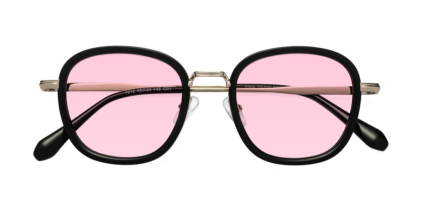 Vista - Black/Light Gold Tinted Sunglasses