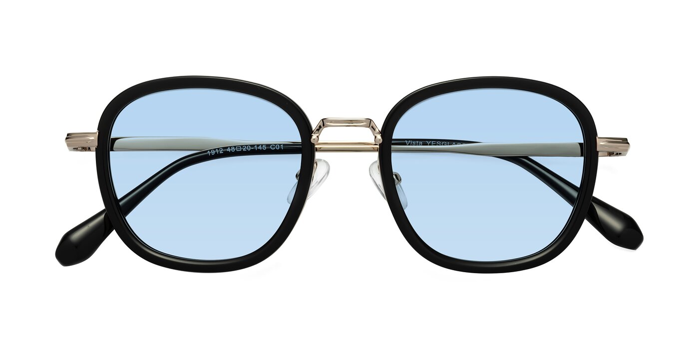 Vista - Black/Light Gold Tinted Sunglasses