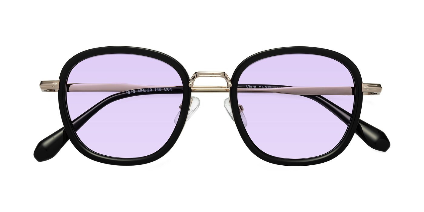 Vista - Black/Light Gold Tinted Sunglasses