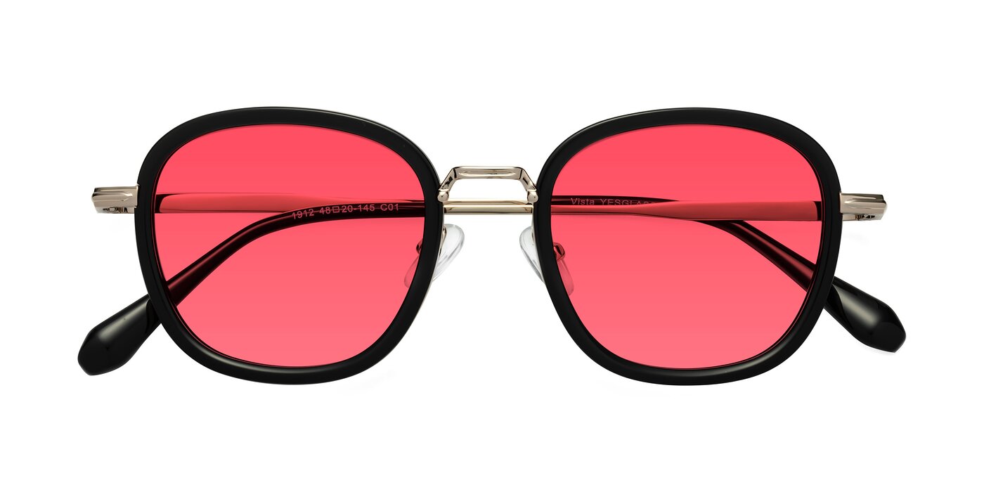 Vista - Black/Light Gold Tinted Sunglasses
