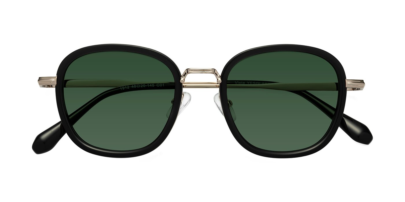 Vista - Black/Light Gold Tinted Sunglasses
