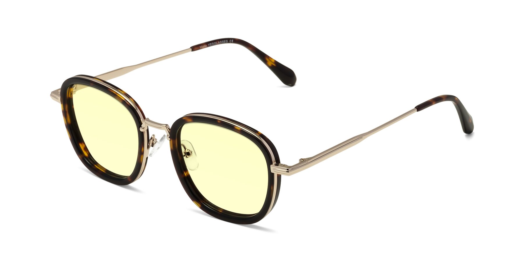 Angle of Vista in Tortoise-Light Gold with Light Yellow Tinted Lenses