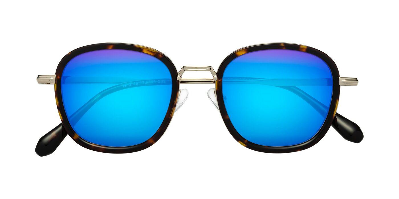 Vista - Tortoise / Light Gold Flash Mirrored Sunglasses