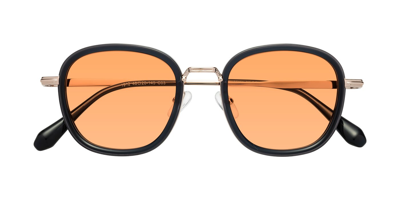 Vista - Deep Gray / Light Gold Tinted Sunglasses