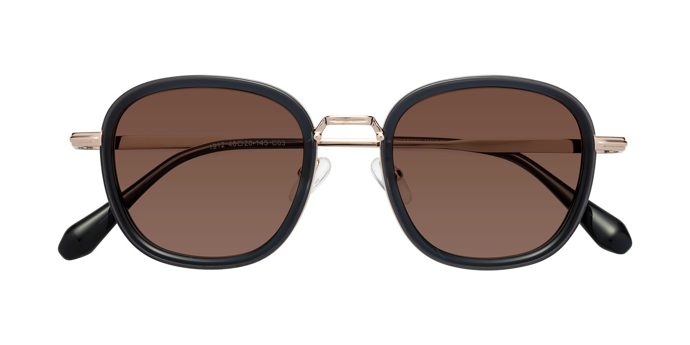 Vista - Deep Gray/Light Gold Tinted Sunglasses