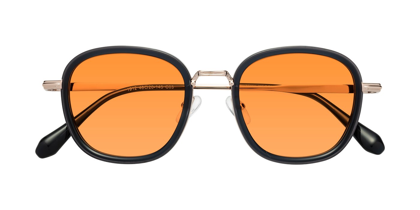 Vista - Deep Gray/Light Gold Tinted Sunglasses