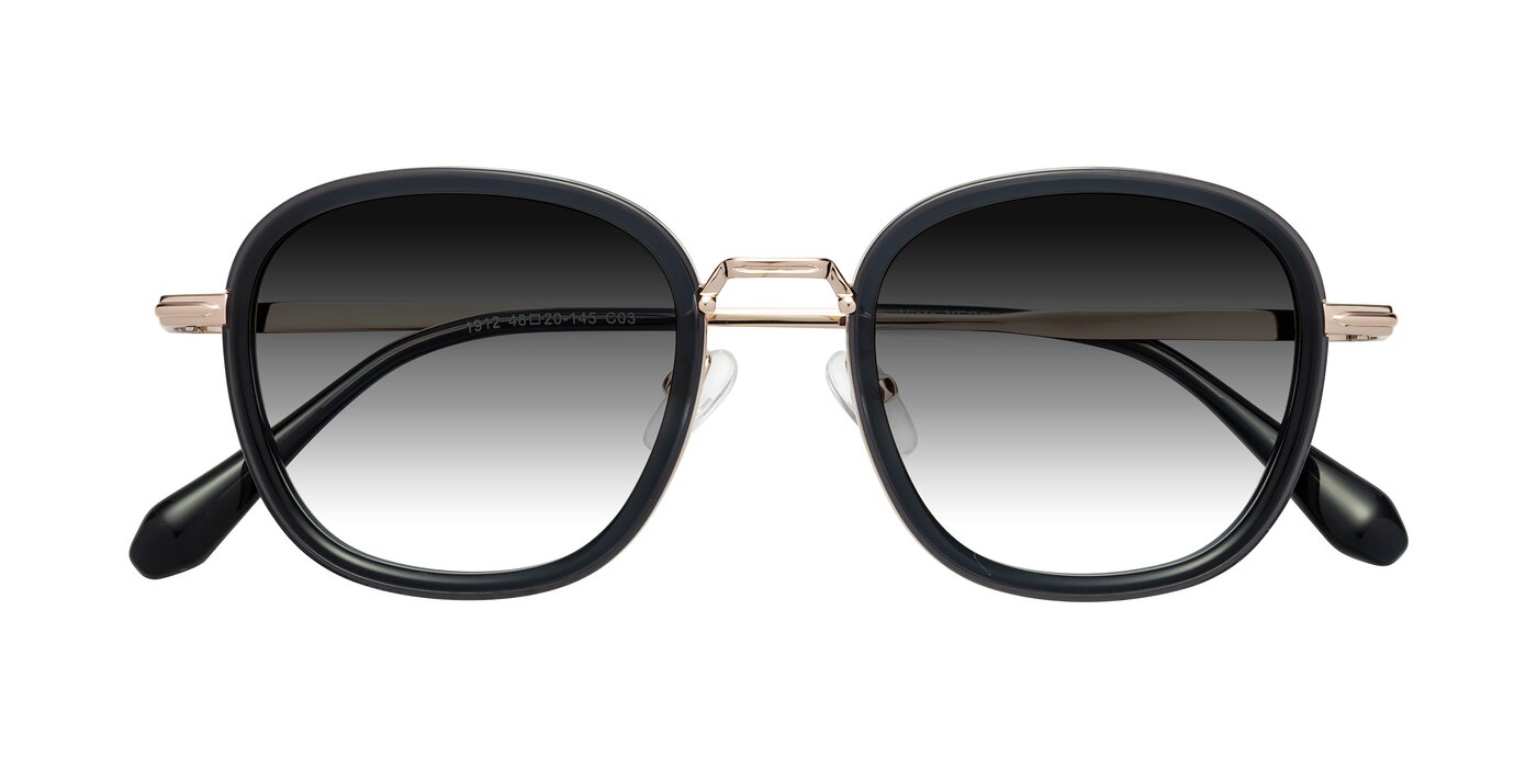 Vista - Deep Gray/Light Gold Gradient Sunglasses