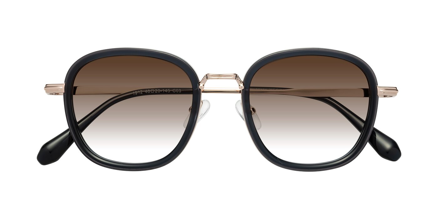Vista - Deep Gray/Light Gold Gradient Sunglasses