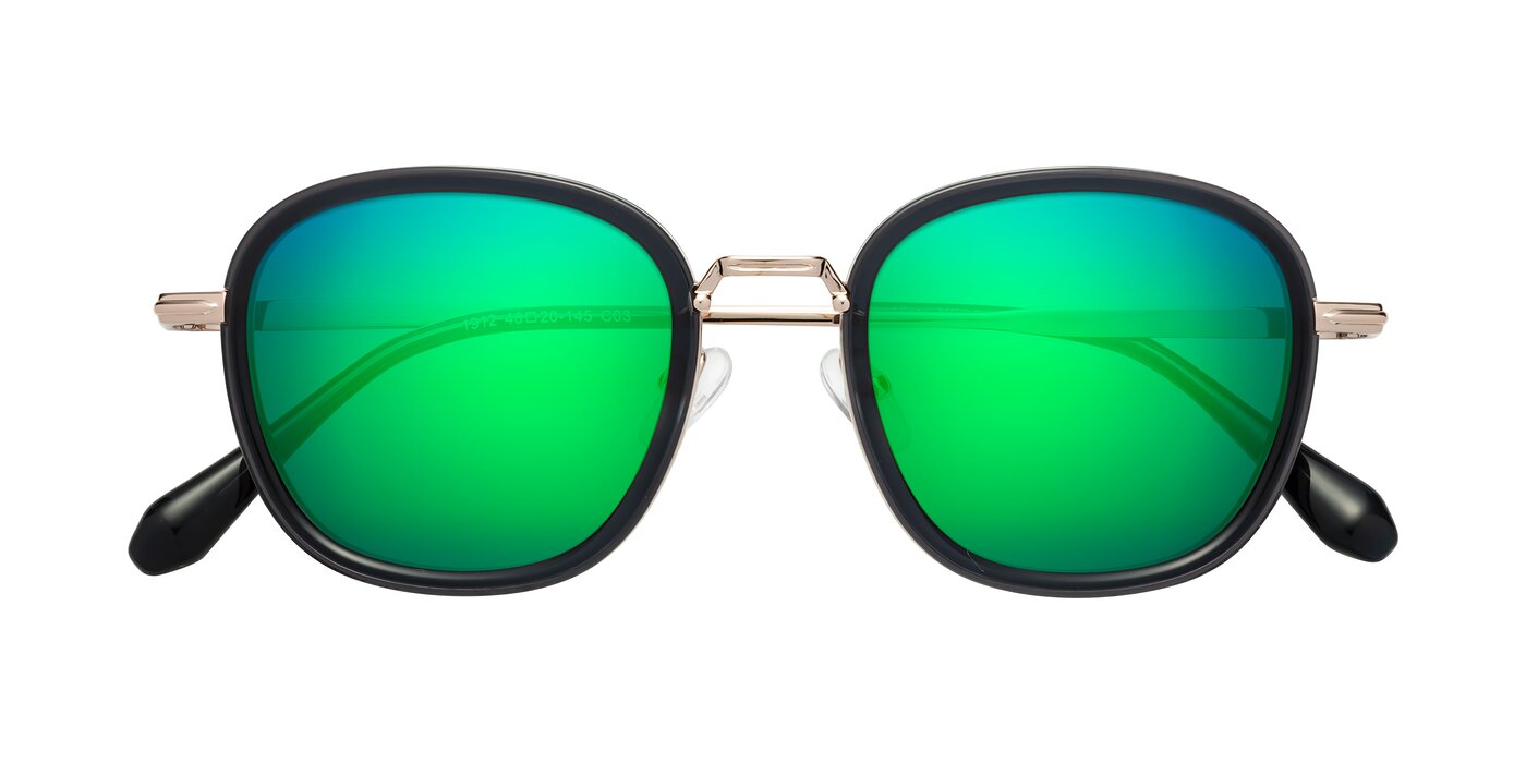 Vista - Deep Gray/Light Gold Flash Mirrored Sunglasses