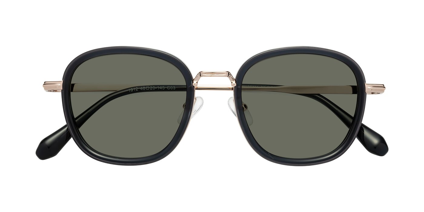 Vista - Deep Gray / Light Gold Polarized Sunglasses