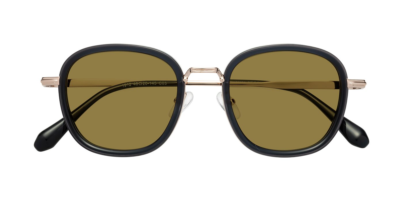 Vista - Deep Gray/Light Gold Polarized Sunglasses