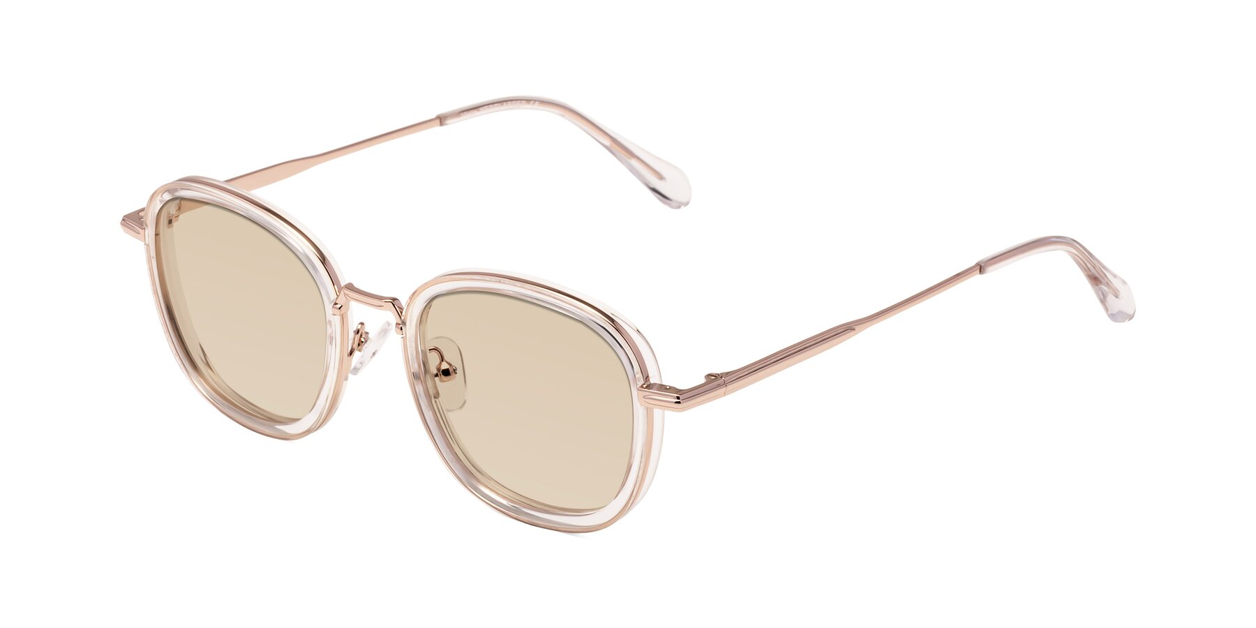 Angle of Vista in Clear-Light Gold with Light Brown Tinted Lenses