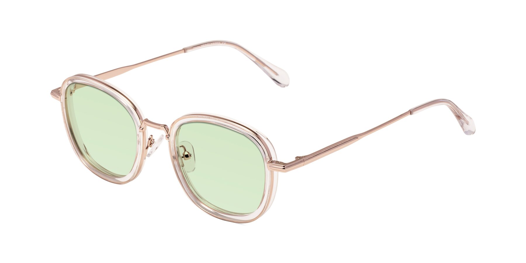 Angle of Vista in Clear-Light Gold with Light Green Tinted Lenses