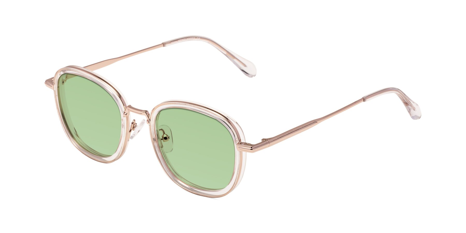 Angle of Vista in Clear-Light Gold with Medium Green Tinted Lenses