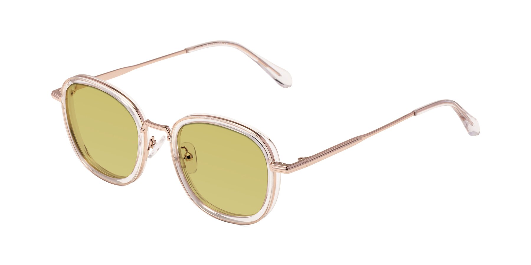 Angle of Vista in Clear-Light Gold with Medium Champagne Tinted Lenses