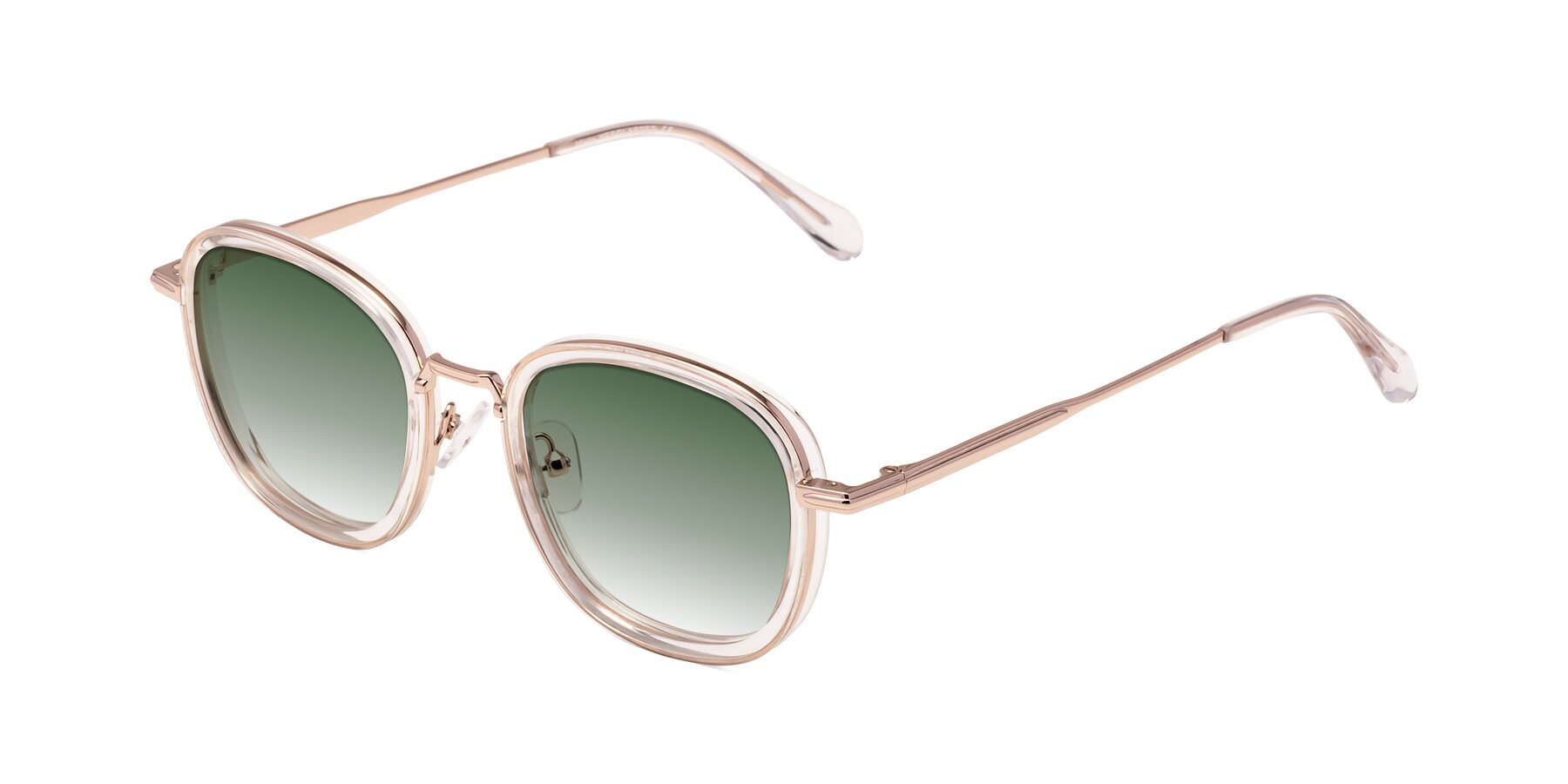 Angle of Vista in Clear-Light Gold with Green Gradient Lenses