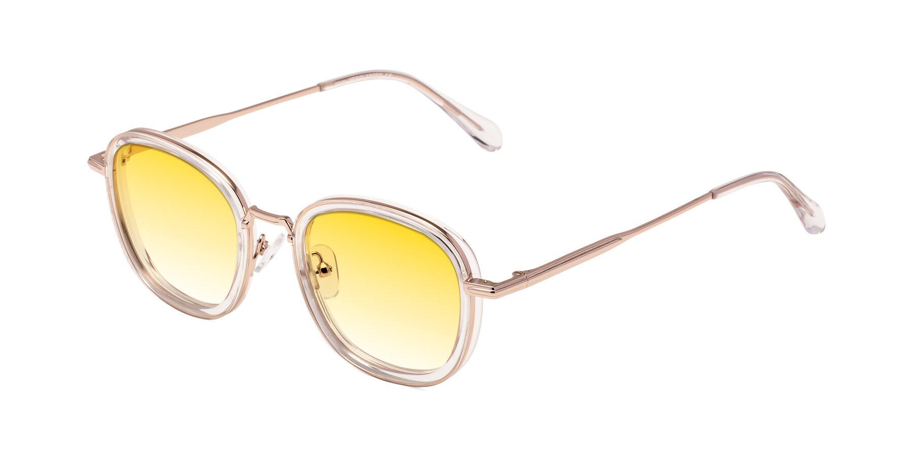 Angle of Vista in Clear-Light Gold with Yellow Gradient Lenses