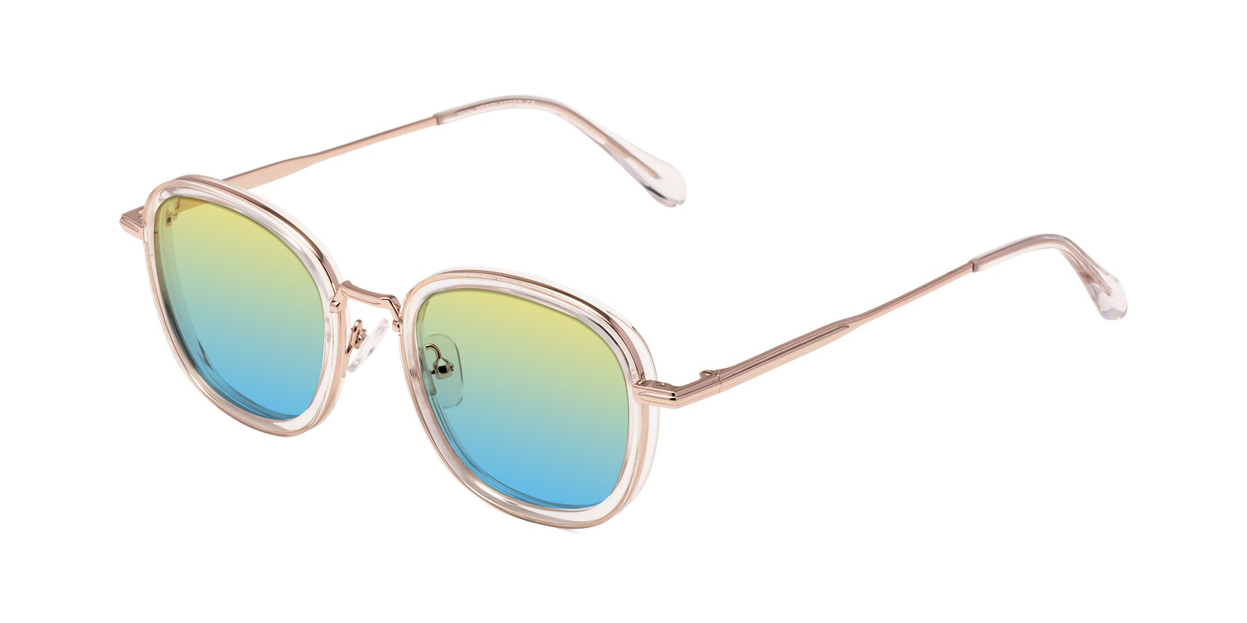 Angle of Vista in Clear-Light Gold with Yellow / Blue Gradient Lenses