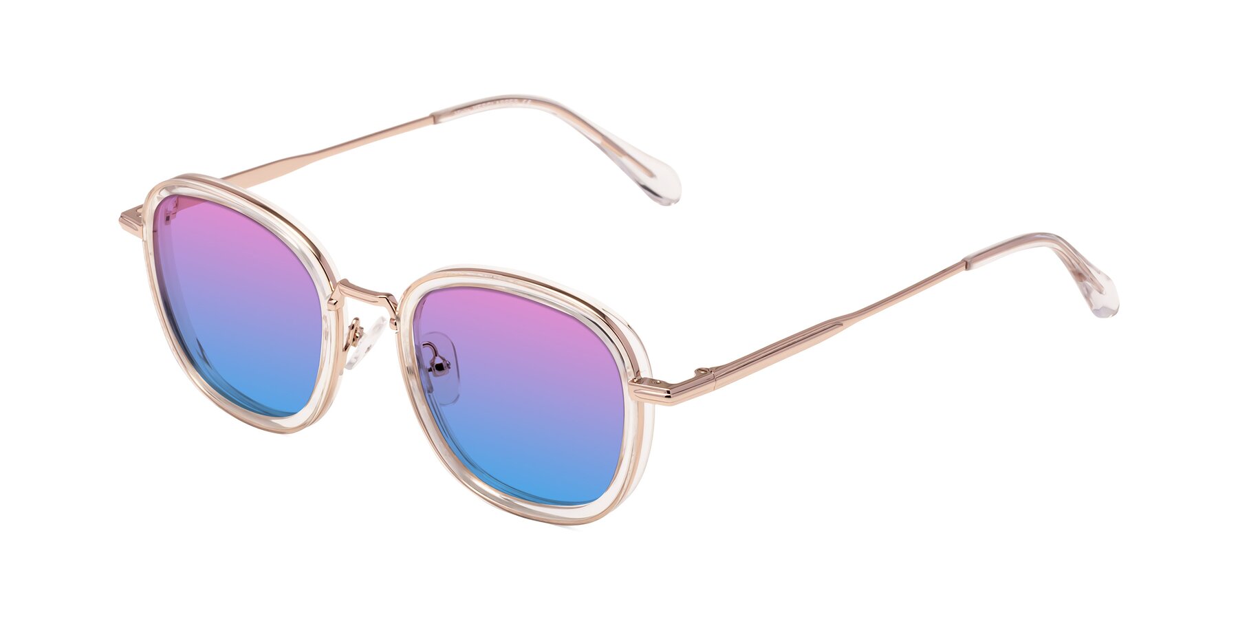 Angle of Vista in Clear-Light Gold with Pink / Blue Gradient Lenses