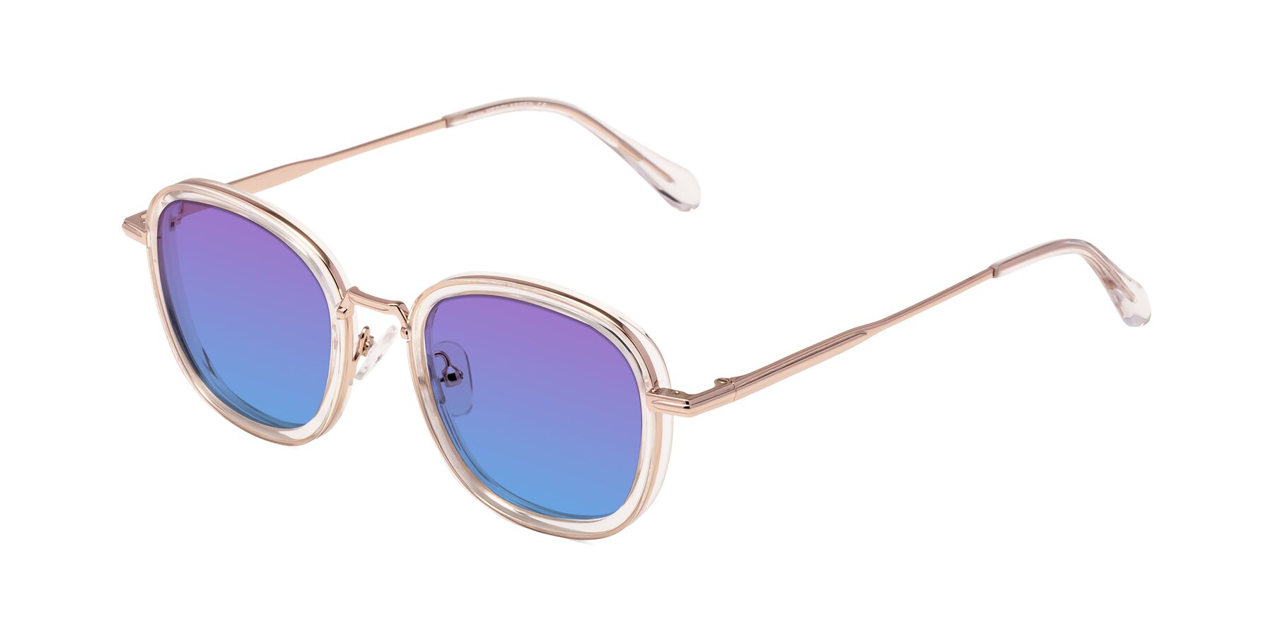 Angle of Vista in Clear-Light Gold with Purple / Blue Gradient Lenses