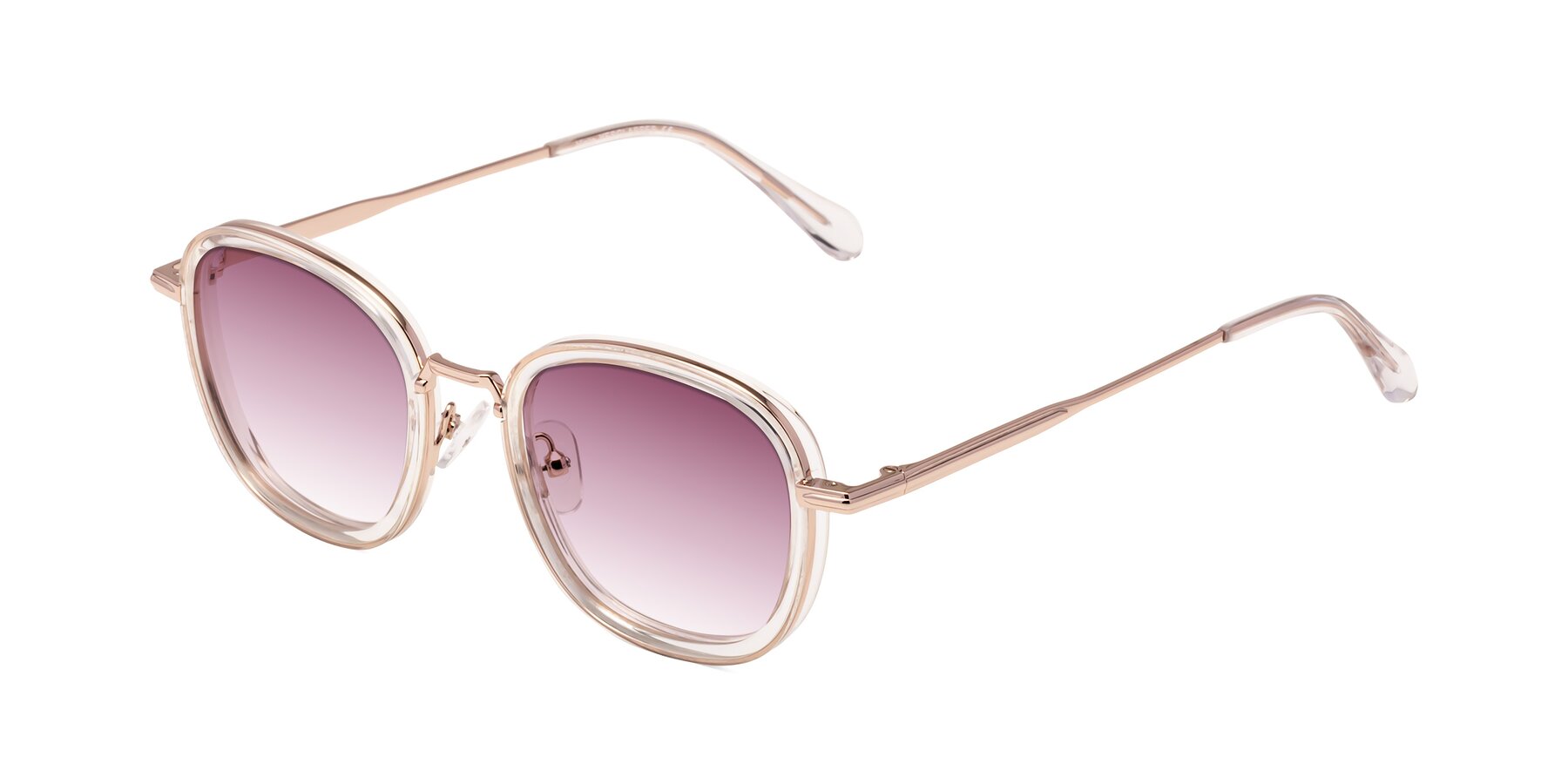 Angle of Vista in Clear-Light Gold with Wine Gradient Lenses