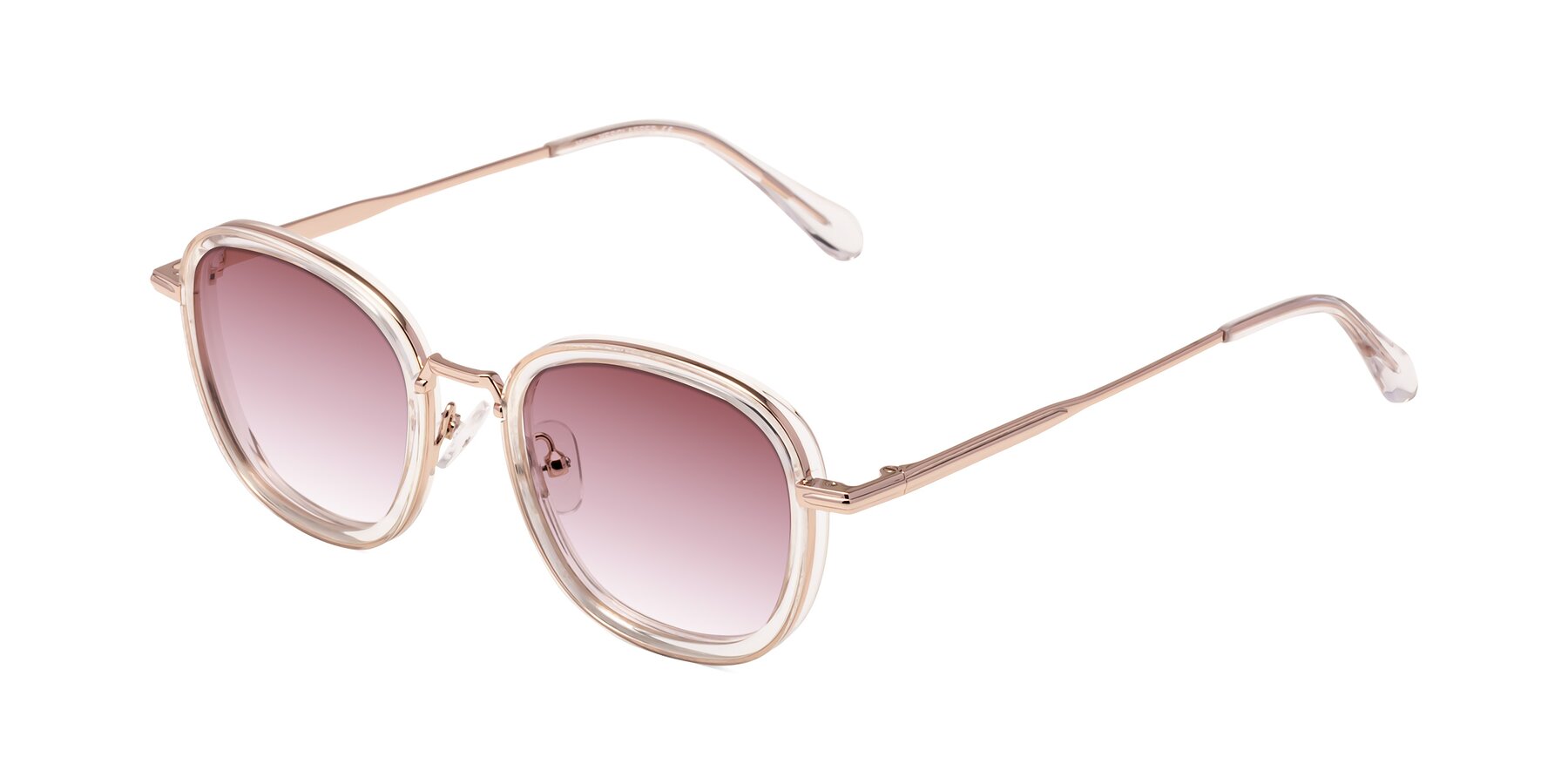 Angle of Vista in Clear-Light Gold with Garnet Gradient Lenses