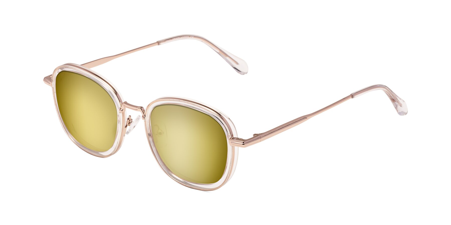 Angle of Vista in Clear-Light Gold with Gold Mirrored Lenses