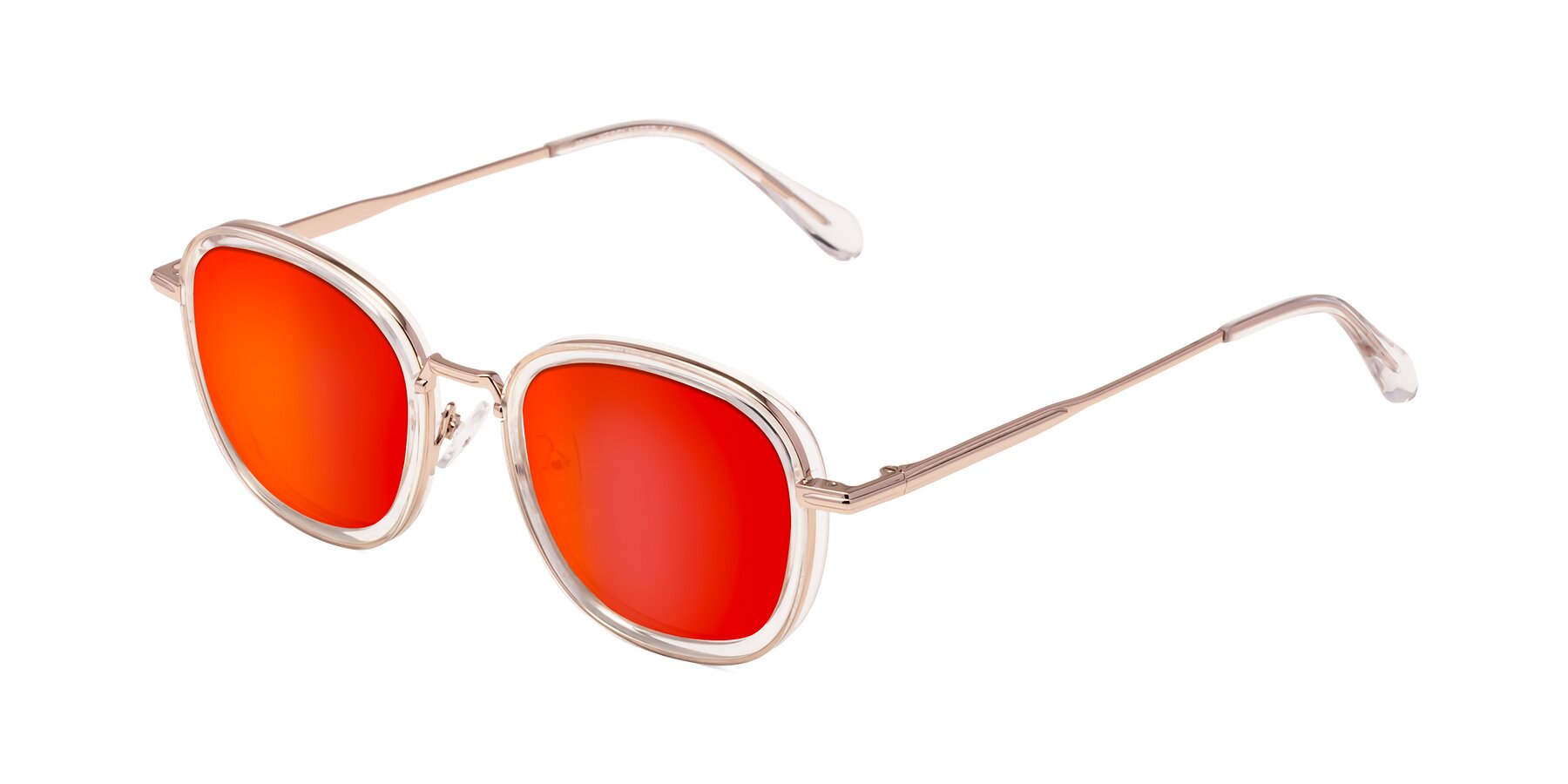 Angle of Vista in Clear-Light Gold with Red Gold Mirrored Lenses