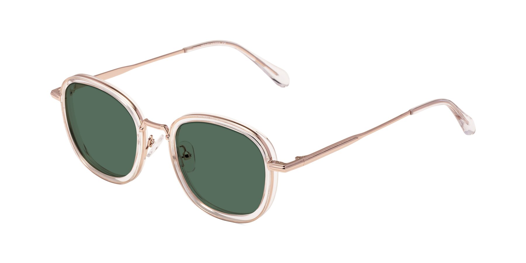 Angle of Vista in Clear-Light Gold with Green Polarized Lenses