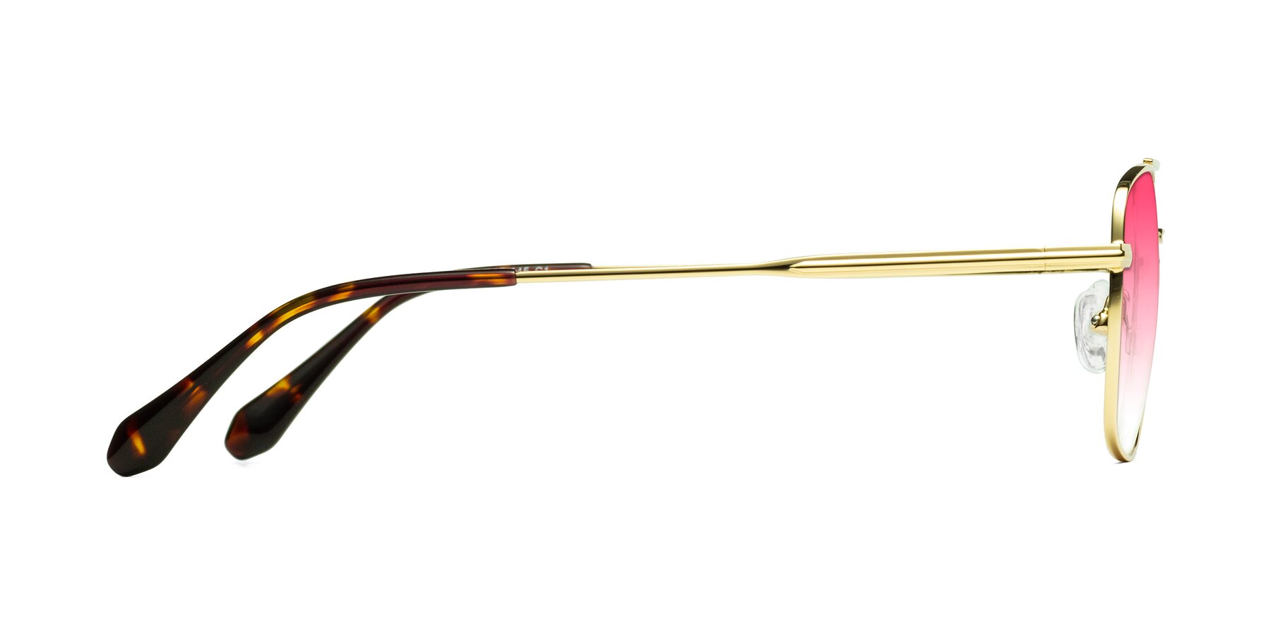 Side of Dash in Gold with Pink Gradient Lenses