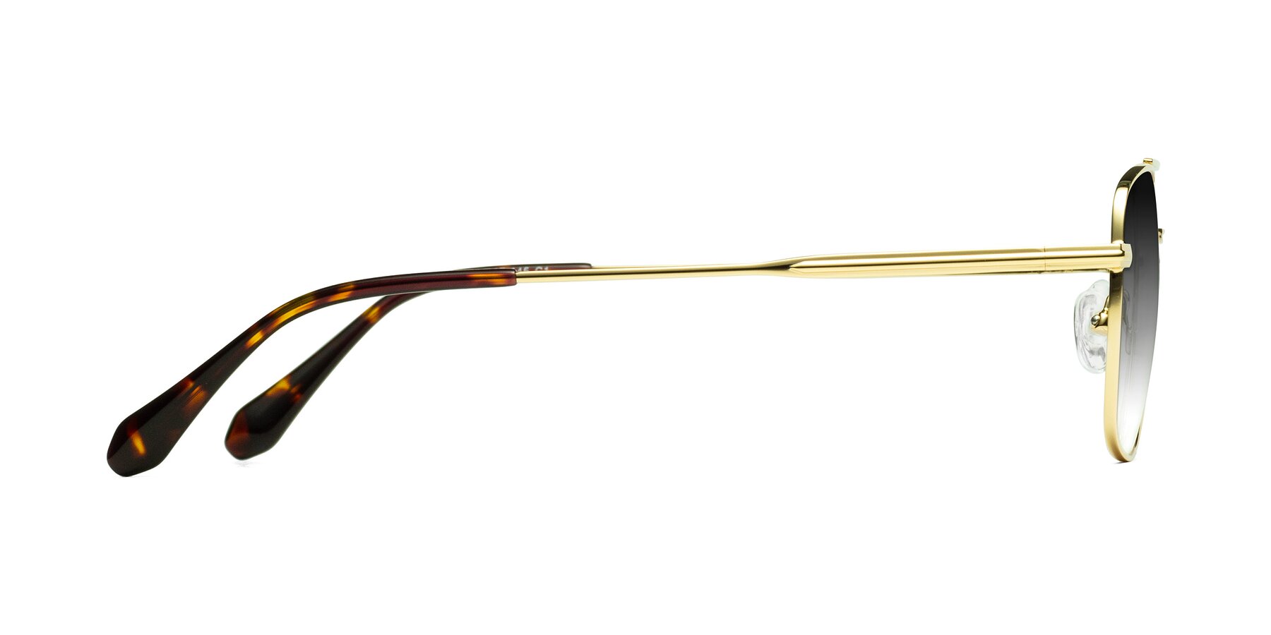 Side of Dash in Gold with Gray Gradient Lenses