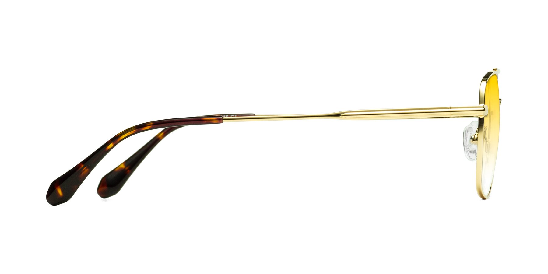 Side of Dash in Gold with Yellow Gradient Lenses