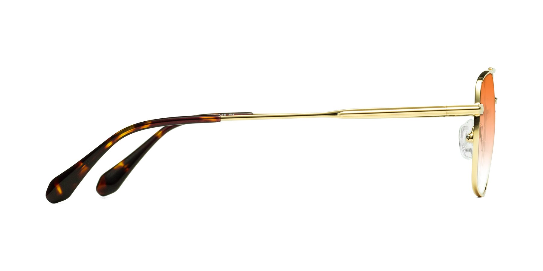 Side of Dash in Gold with Orange Gradient Lenses