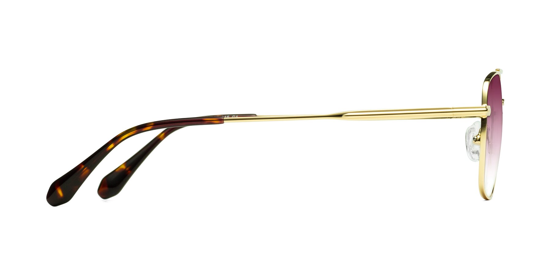 Side of Dash in Gold with Wine Gradient Lenses